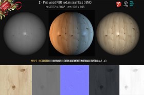 Free PBR textures package Christmas 2019 00055 - 2_pine wood PBR texture DEMO