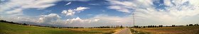 High Res panoramics sky premium pack 00028 - High resolution panoramic sky background with clouds and trees - pixel 11635 x 1955 - 14.8 MB