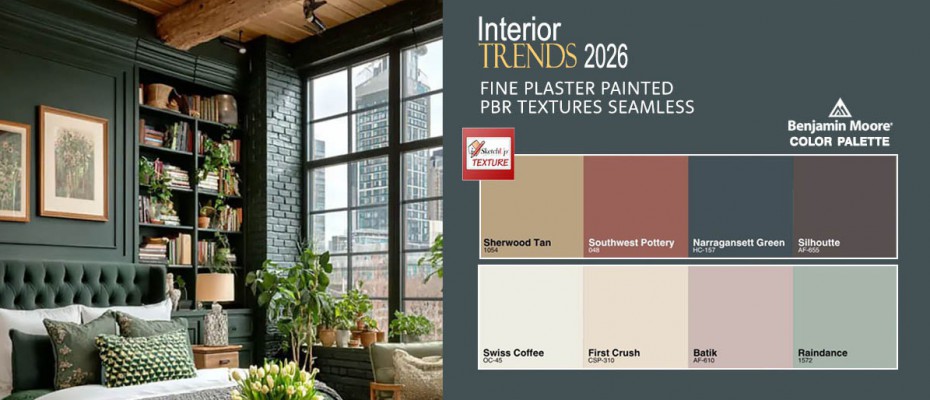 interior color trends fine Plaster pbr textures seamless