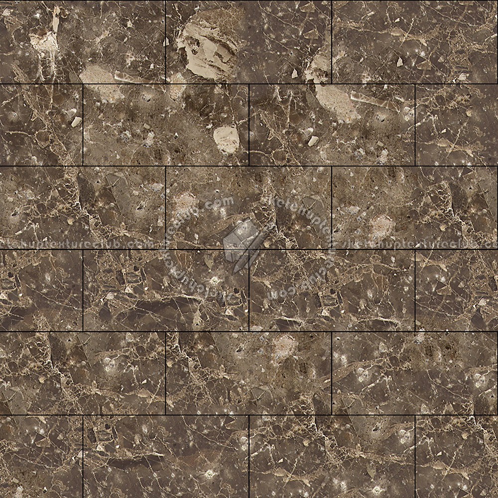 Breccia brown marble tile texture seamless 14179