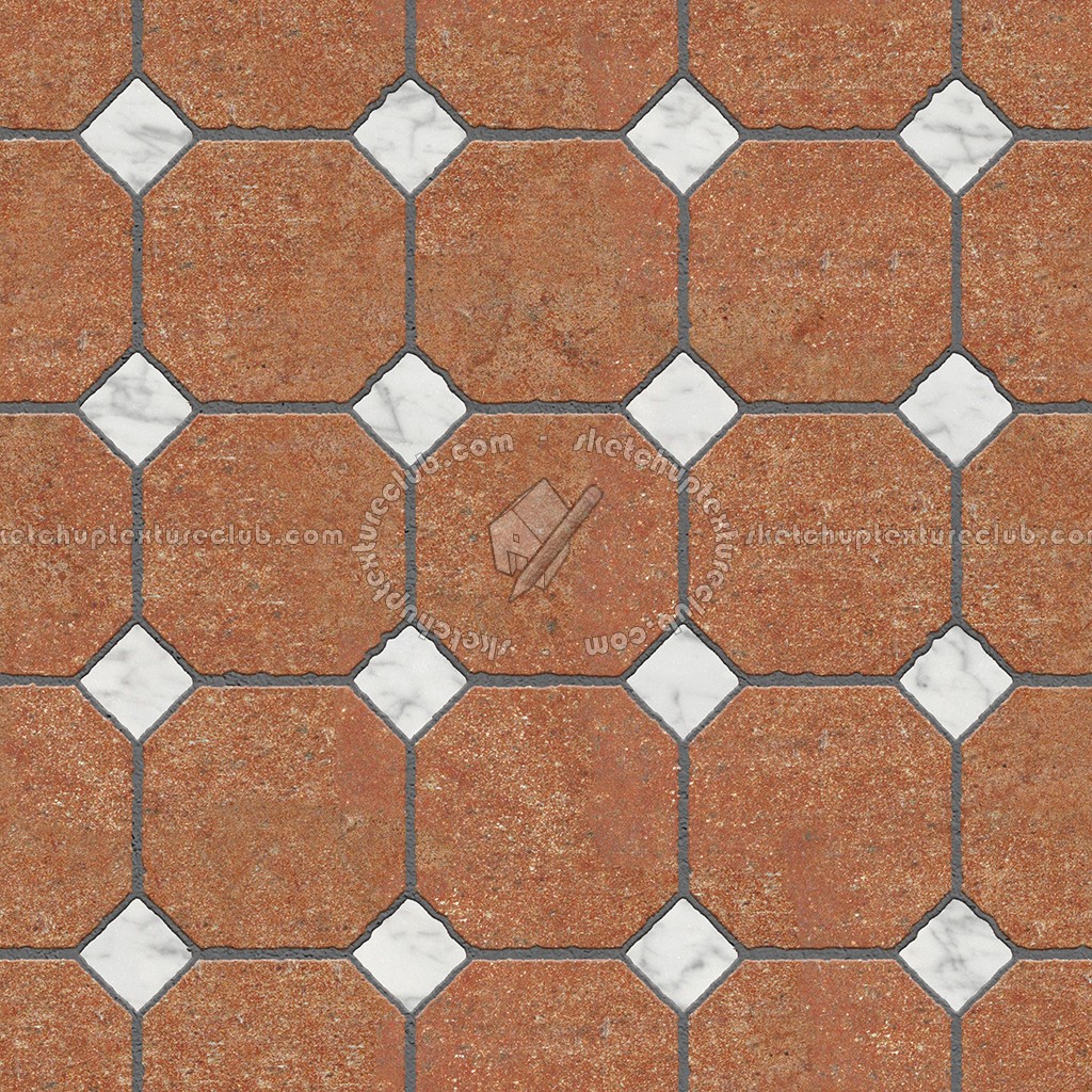 Textures - ARCHITECTURE - PAVING OUTDOOR - Terracotta - Blocks regular - Cotto paving outdoor regular blocks texture seamless 06638 (seamless)