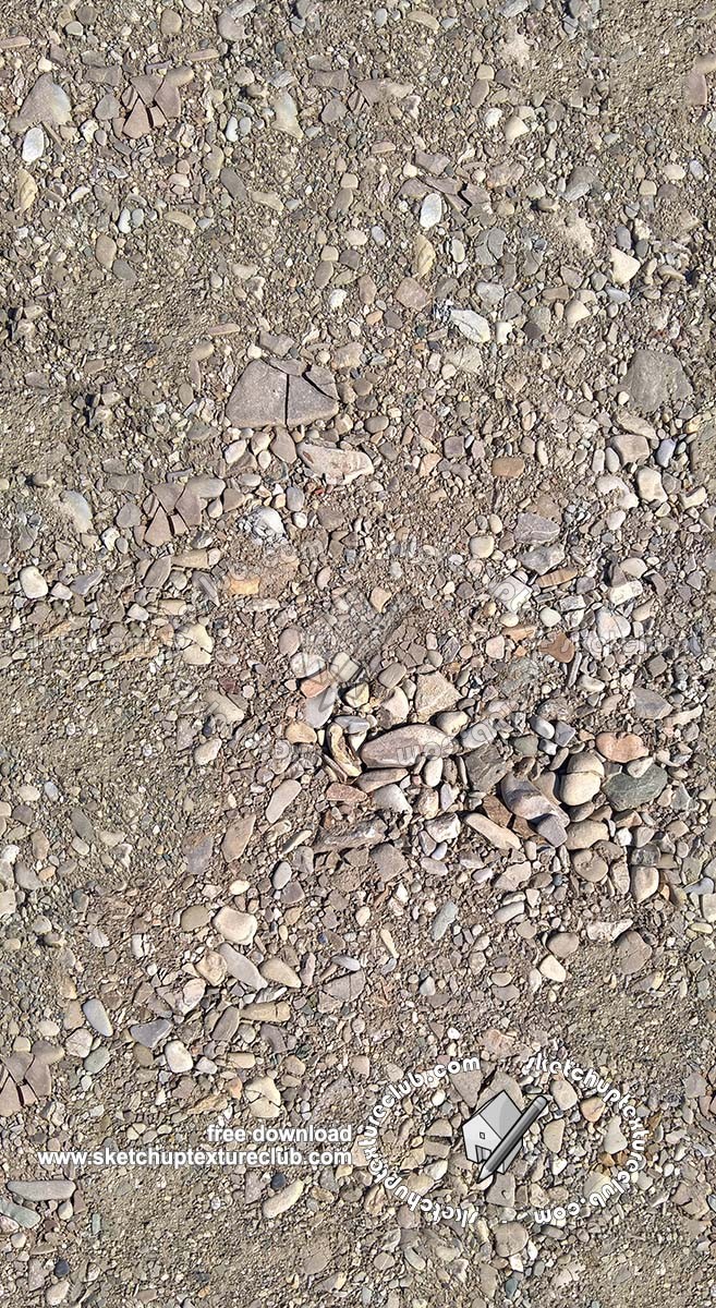 Textures - ARCHITECTURE - ROADS - Dirt Roads - Dirt road with stones texture seamless 20454 (seamless)