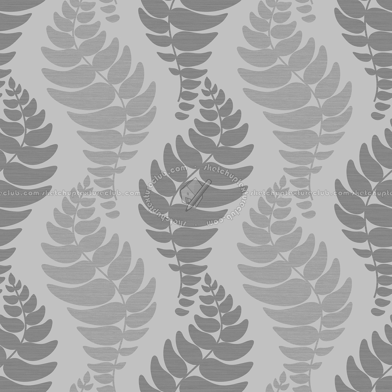 Textures - MATERIALS - WALLPAPER - Parato Italy - Creativa - Fern wallpaper creativa by parato texture seamless 11265 - Bump