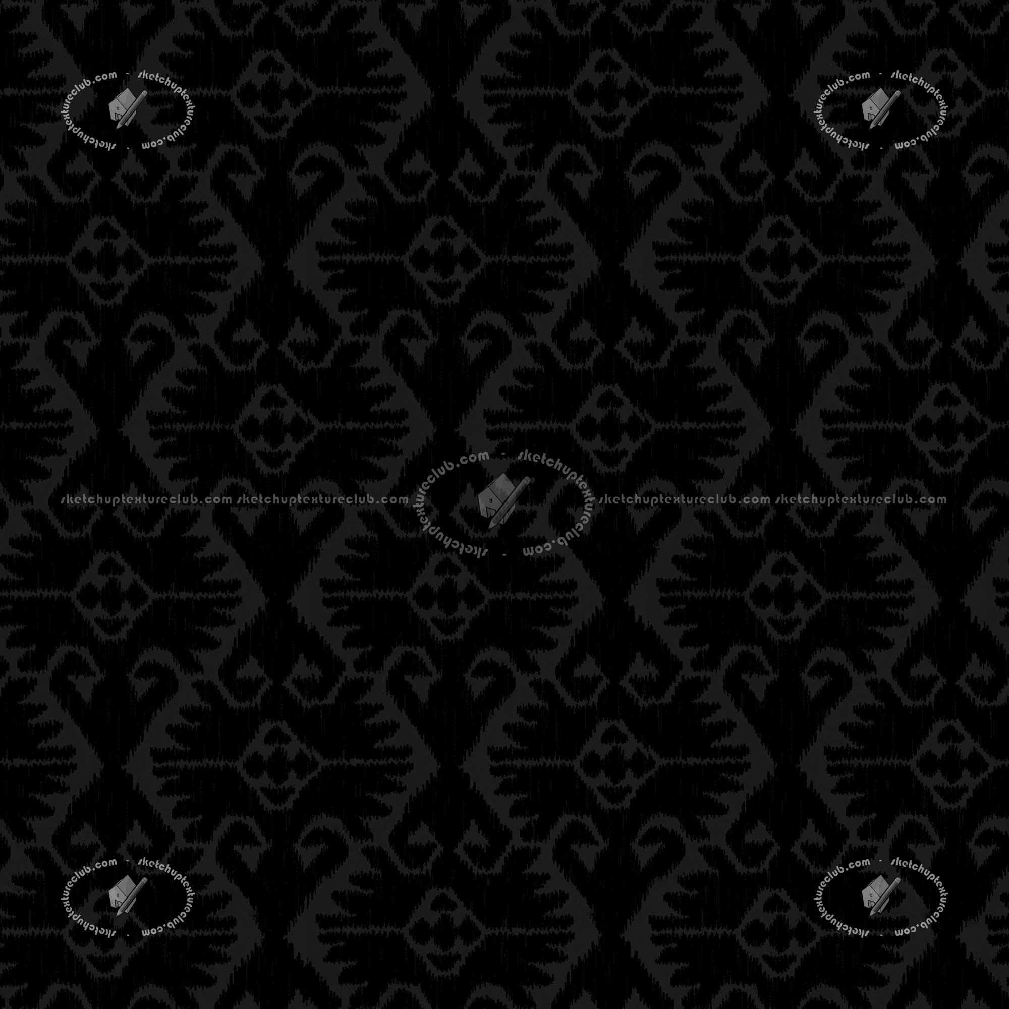 Textures - MATERIALS - FABRICS - Geometric patterns - Green covering fabric geometric jacquard texture seamless 20937 - Specular