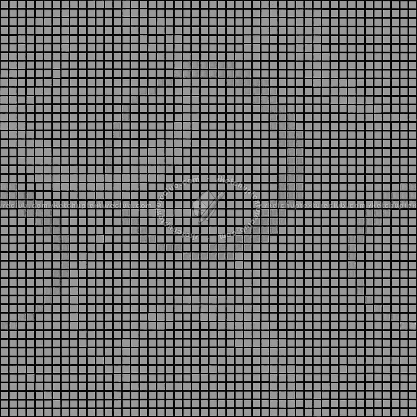 Textures - ARCHITECTURE - TILES INTERIOR - Mosaico - Classic format - Patterned - Mosaico patterned tiles texture seamless 15026 - Bump