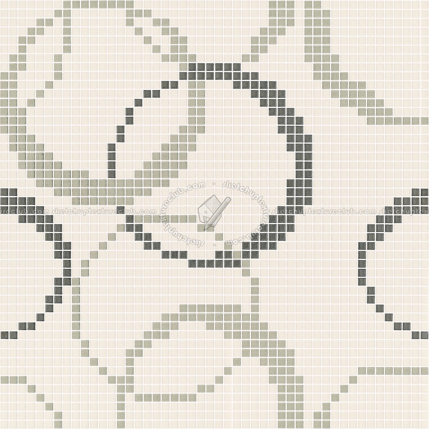 Textures - ARCHITECTURE - TILES INTERIOR - Mosaico - Classic format - Patterned - Mosaico patterned tiles texture seamless 15026 (seamless)