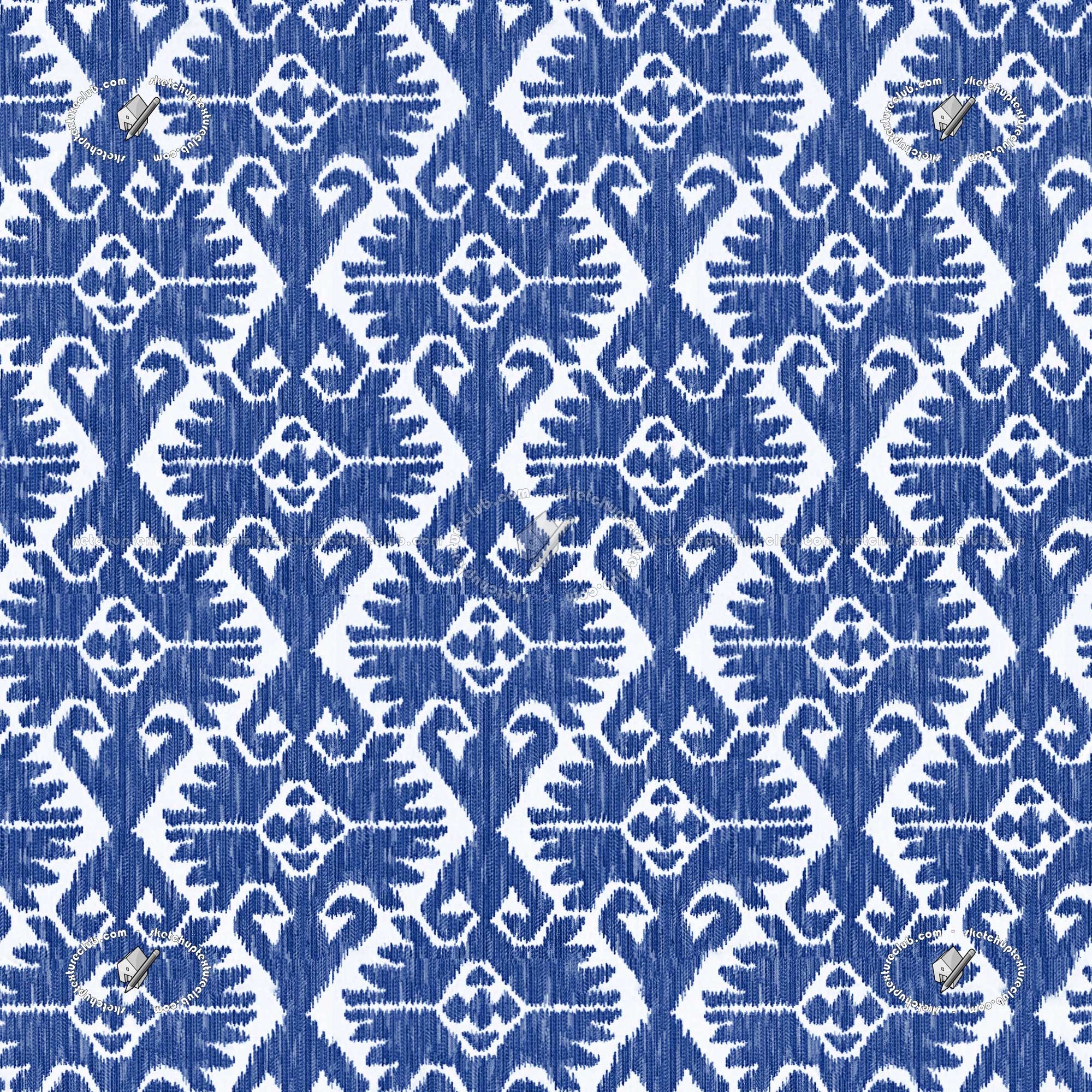 Blue Geometric Pattern Fabric / Fabric warehouse carries a wide ...
