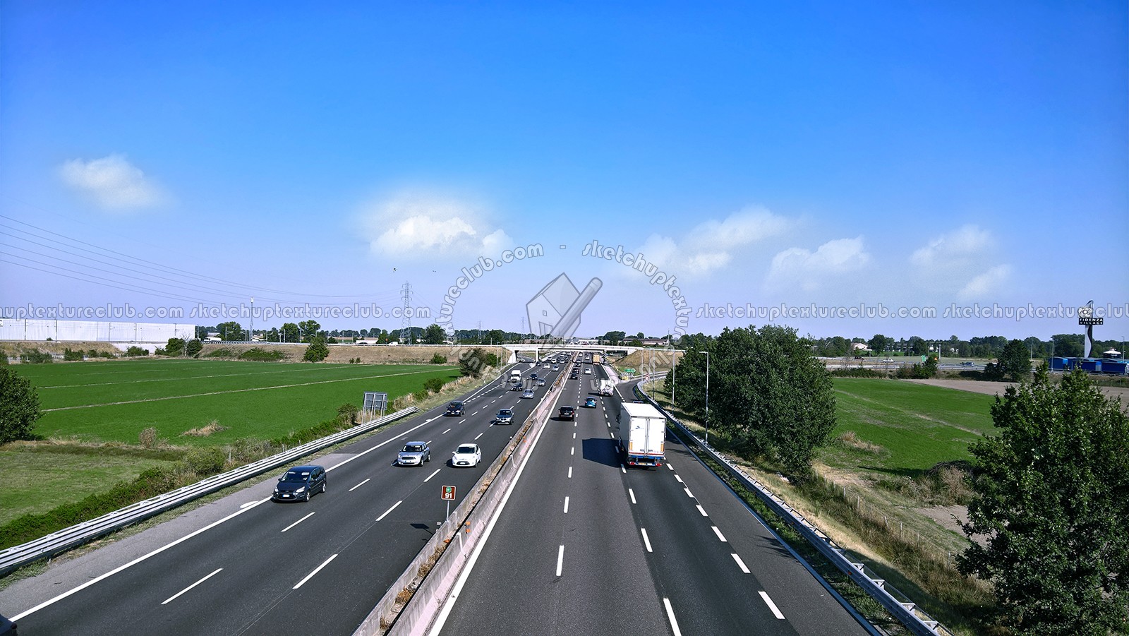 Textures   -   BACKGROUNDS &amp; LANDSCAPES   -   ROADS &amp; PARKINGS  - Highway landscape texture 17553