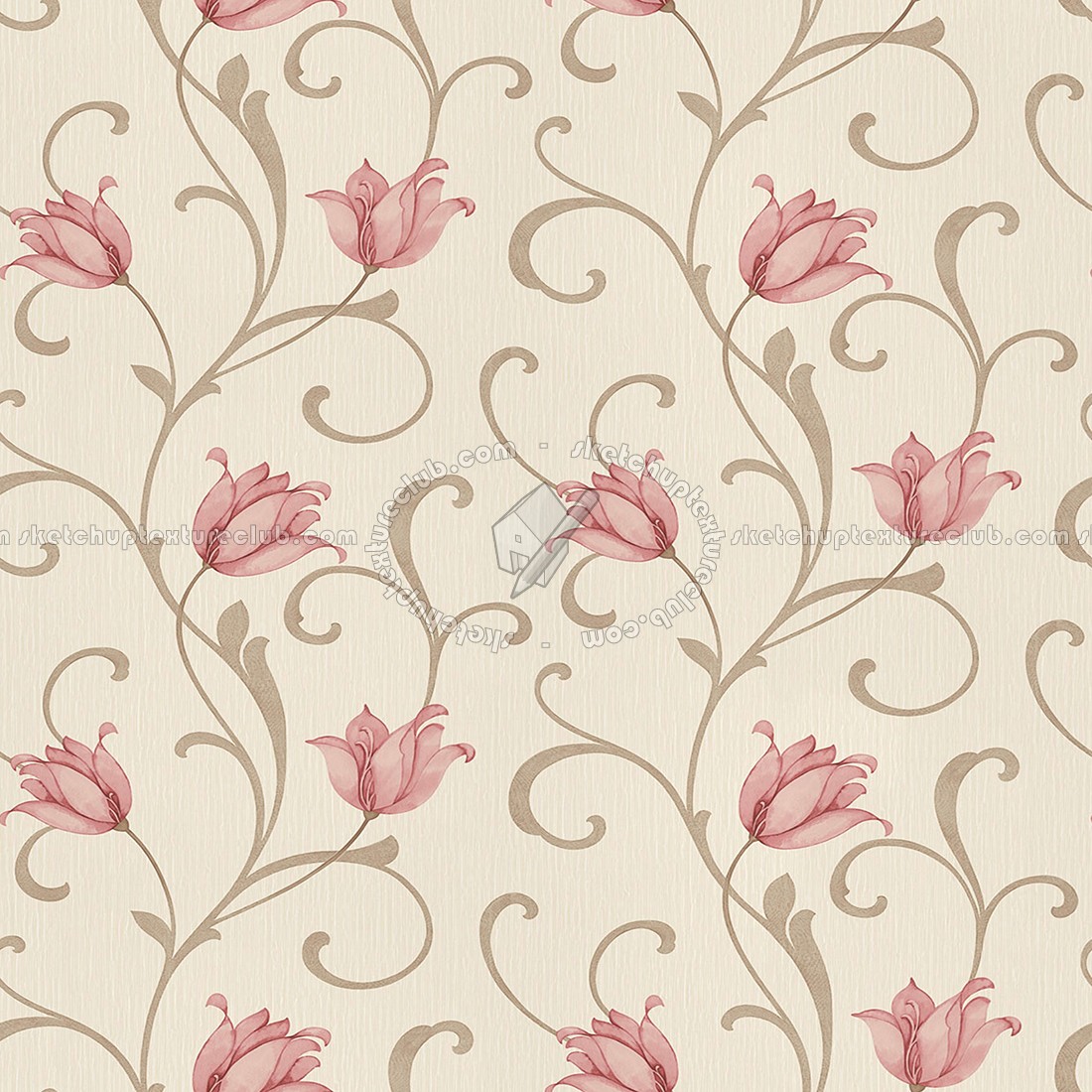 Textures   -   MATERIALS   -   WALLPAPER   -   Parato Italy   -   Elegance  - Lily wallpaper elegance by parato texture seamless 11329 (seamless)