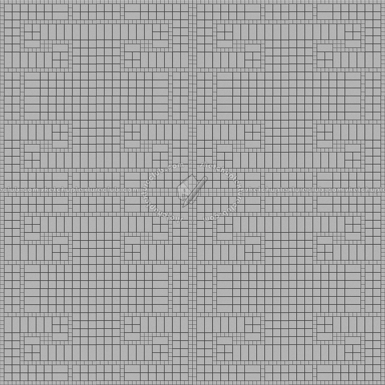 Textures   -   ARCHITECTURE   -   TILES INTERIOR   -   Mosaico   -   Pool tiles  - Mosaico pool tiles texture seamless 15680 - Bump