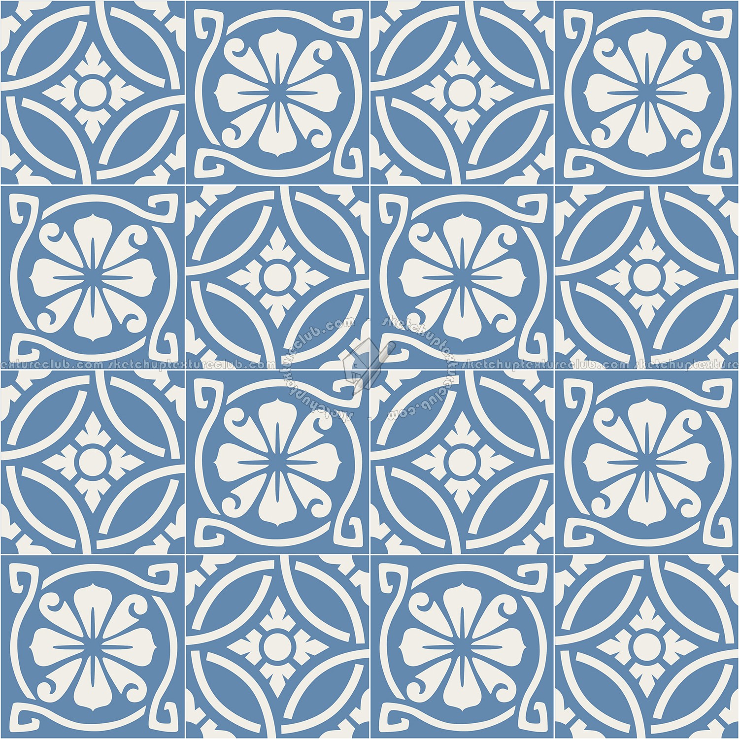 Textures   -   ARCHITECTURE   -   TILES INTERIOR   -   Cement - Encaustic   -   Victorian  - Victorian cement floor tile texture seamless 13656 (seamless)