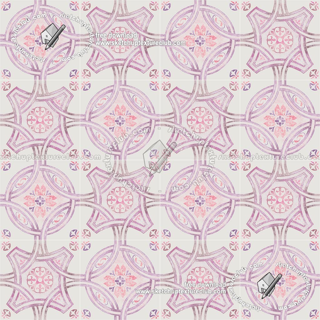 Textures - ARCHITECTURE - TILES INTERIOR - Ornate tiles - Geometric patterns - Ceramic floor tile geometric patterns texture seamless 18851 (seamless)
