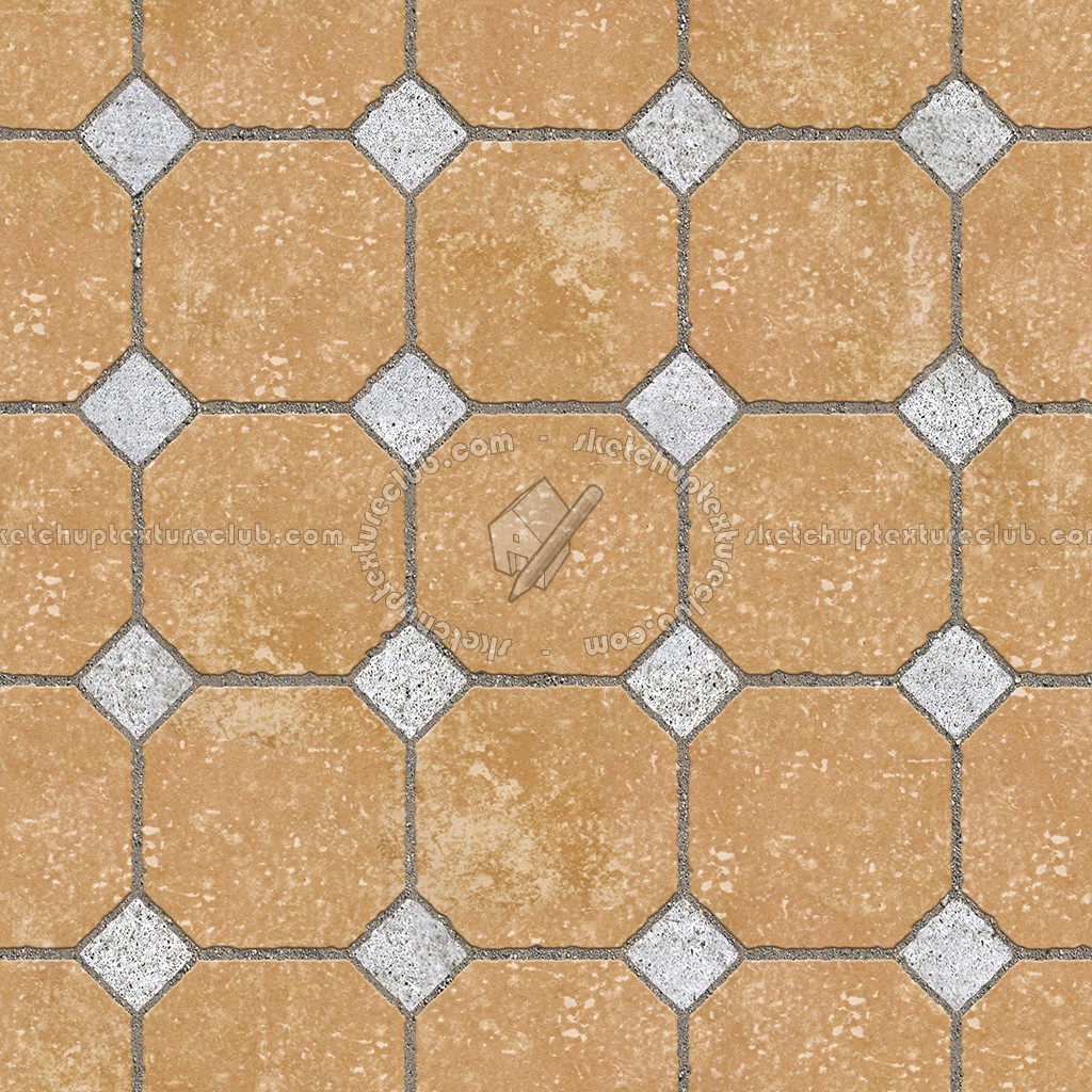 Textures - ARCHITECTURE - PAVING OUTDOOR - Terracotta - Blocks regular - Cotto paving outdoor regular blocks texture seamless 06640 (seamless)