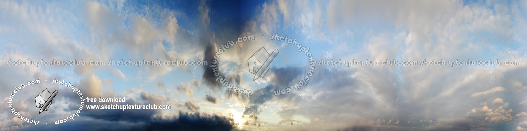 Textures   -   BACKGROUNDS & LANDSCAPES   -   SKY & CLOUDS  - Panoramic sky with clouds background 17780