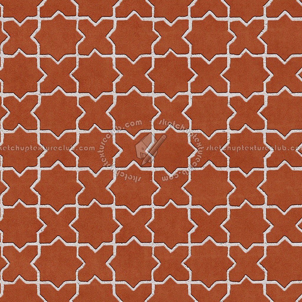 Textures - ARCHITECTURE - PAVING OUTDOOR - Terracotta - Blocks mixed - Paving cotto mixed size texture seamless 06569 (seamless)