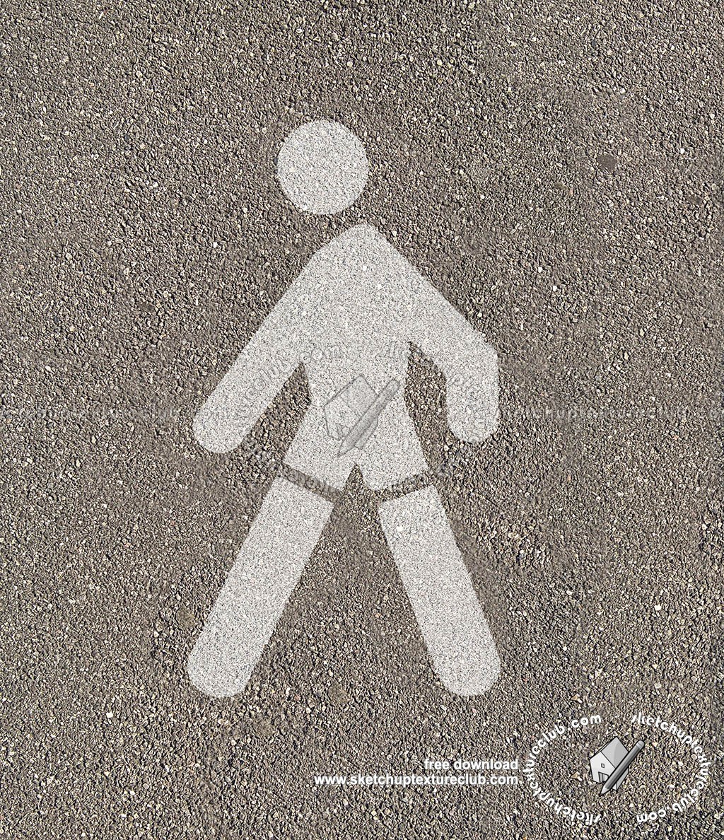 Textures - ARCHITECTURE - ROADS - Roads Markings - Road markings pedestrian area texture 18739