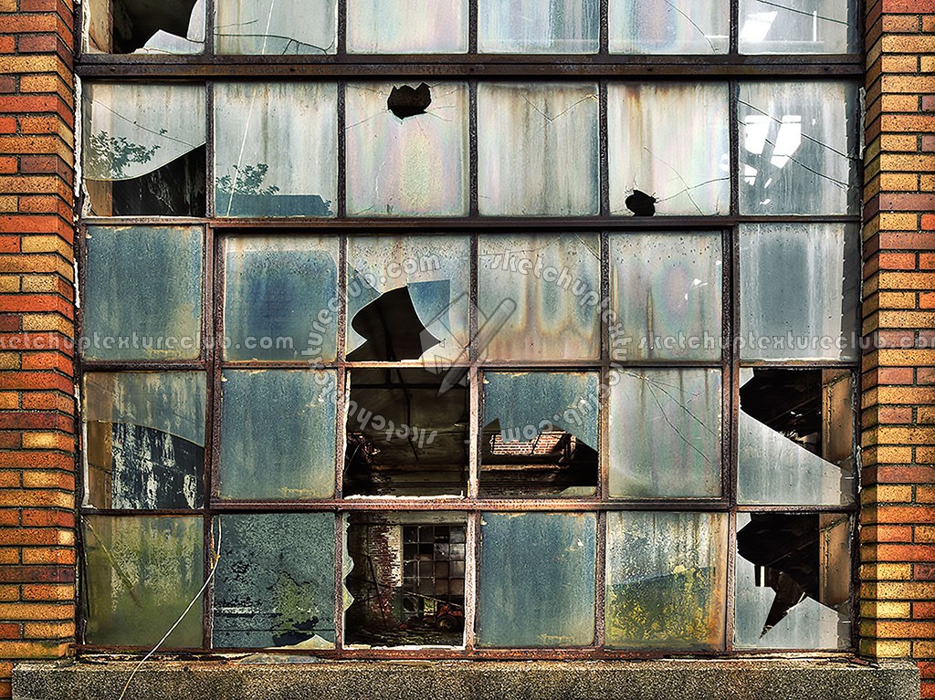 Textures   -   ARCHITECTURE   -   BUILDINGS   -   Windows   -   mixed windows  - Windows glass blocks broken texture 01035