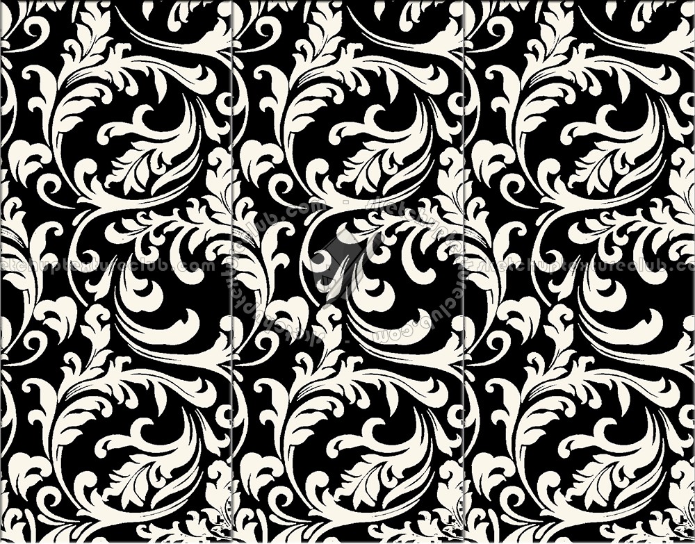 Textures   -   ARCHITECTURE   -   TILES INTERIOR   -   Coordinated themes  - Ceramic cream black damask coordinated colors tiles texture seamless 13897 (seamless)