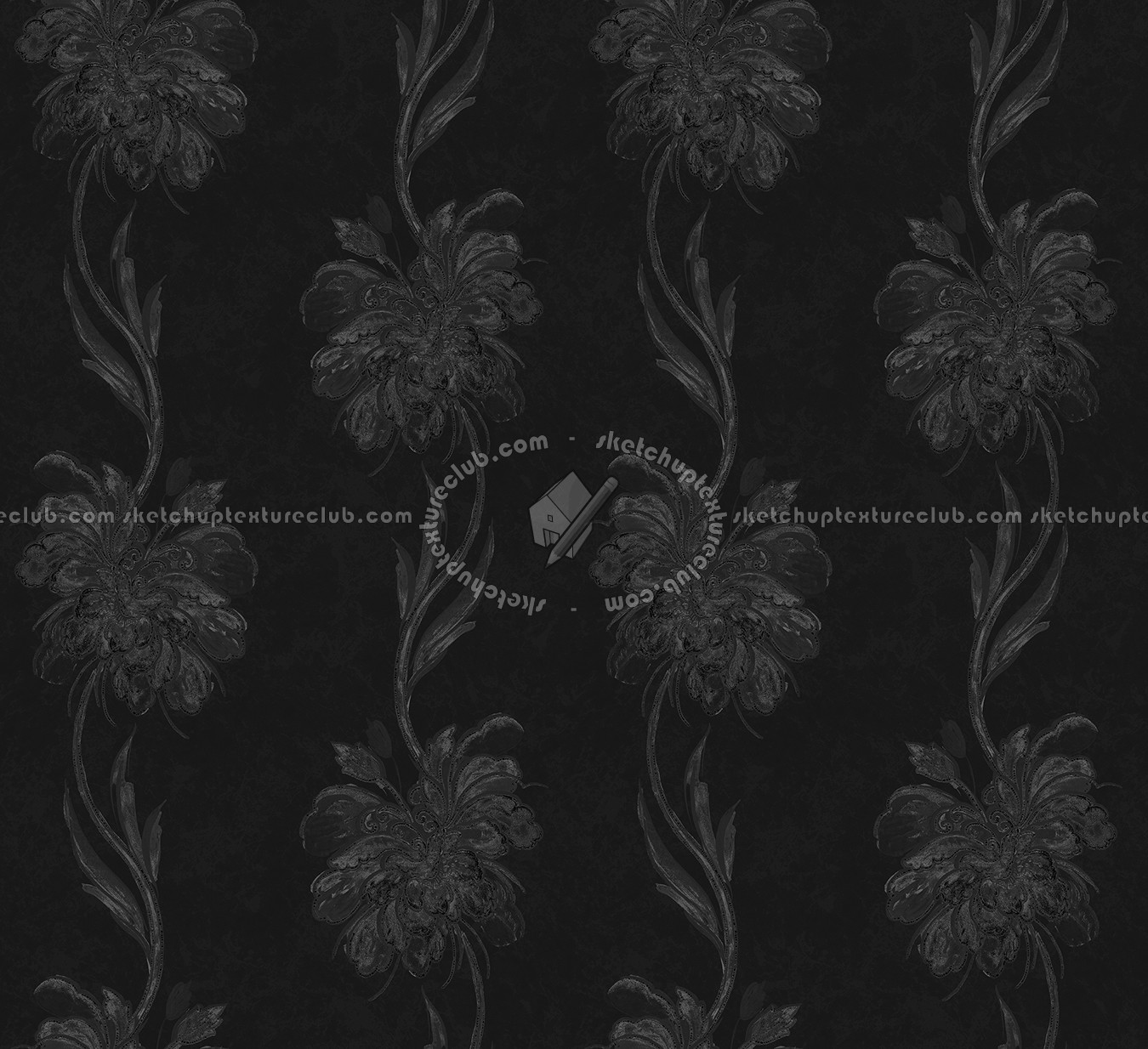 Textures   -   MATERIALS   -   WALLPAPER   -   Parato Italy   -   Anthea  - Flower wallpaper anthea by parato texture seamless 11217 - Bump