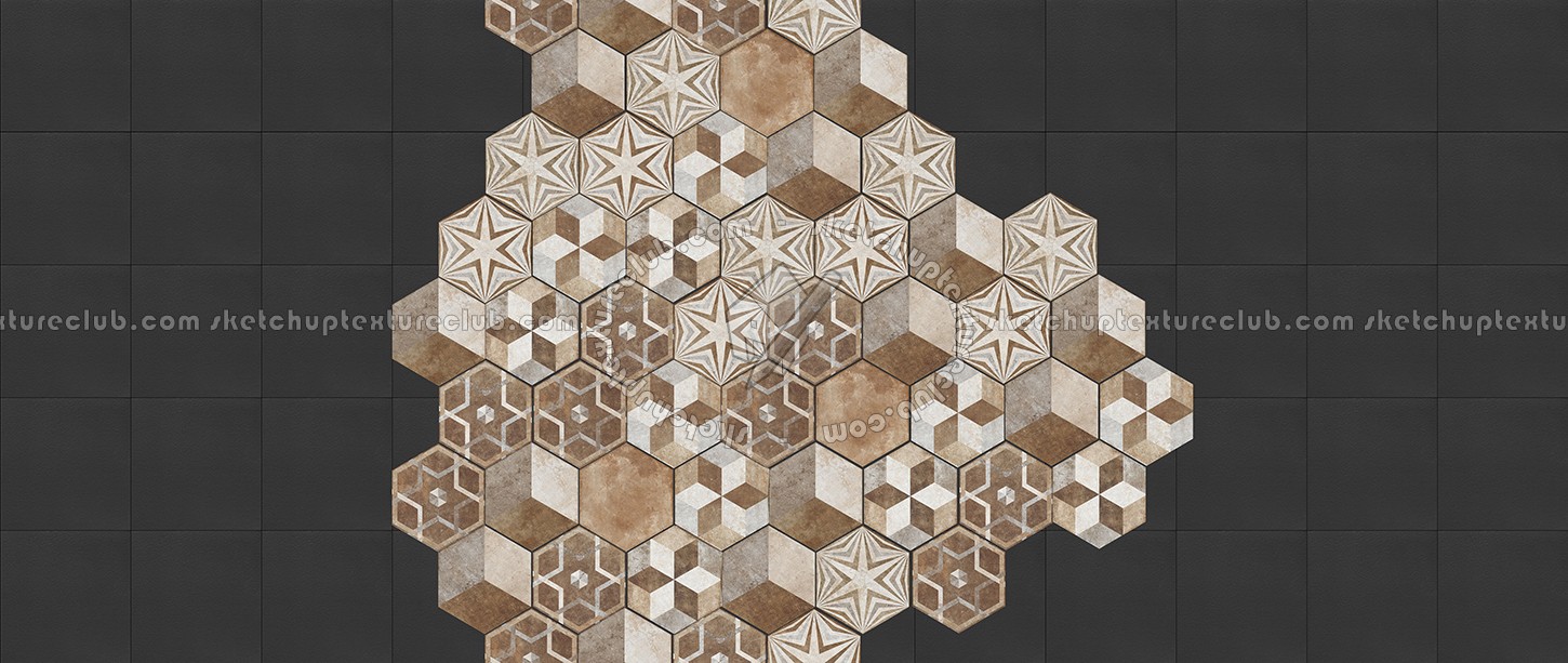 Textures   -   ARCHITECTURE   -   TILES INTERIOR   -   Hexagonal mixed  - Hexagonal tile texture seamless 16868 (seamless)