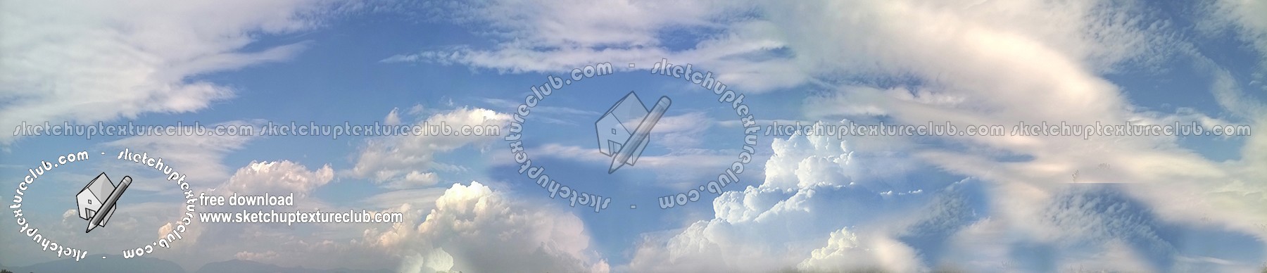 Textures - BACKGROUNDS & LANDSCAPES - SKY & CLOUDS - Panoramic sky with clouds background 17781