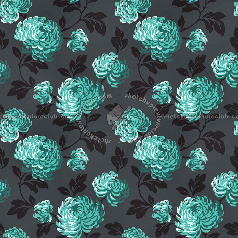 Textures   -   MATERIALS   -   WALLPAPER   -   Floral  - Floral wallpaper texture seamless 10987 (seamless)