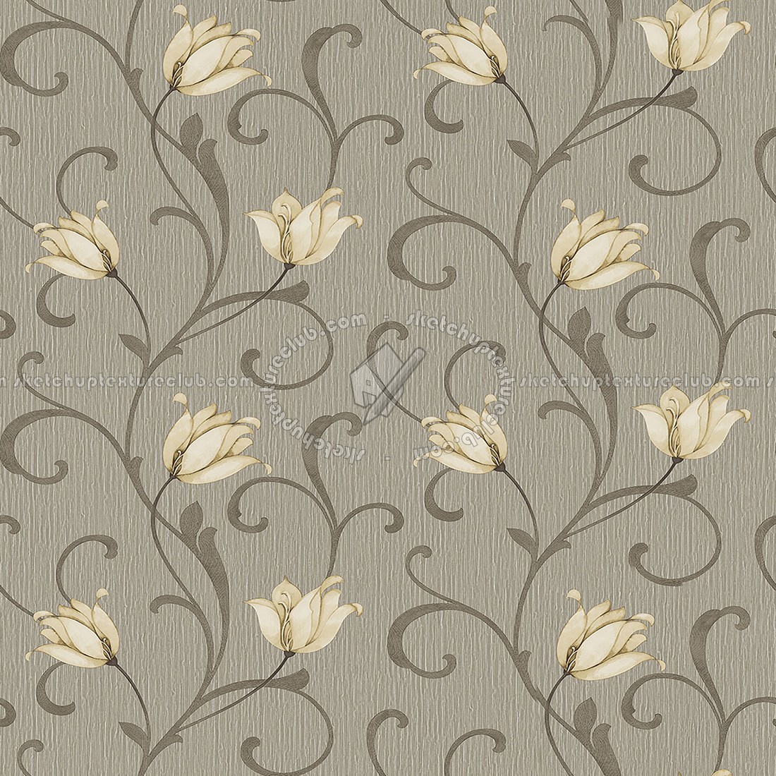 Textures   -   MATERIALS   -   WALLPAPER   -   Parato Italy   -   Elegance  - Lily wallpaper elegance by parato texture seamless 11332 (seamless)