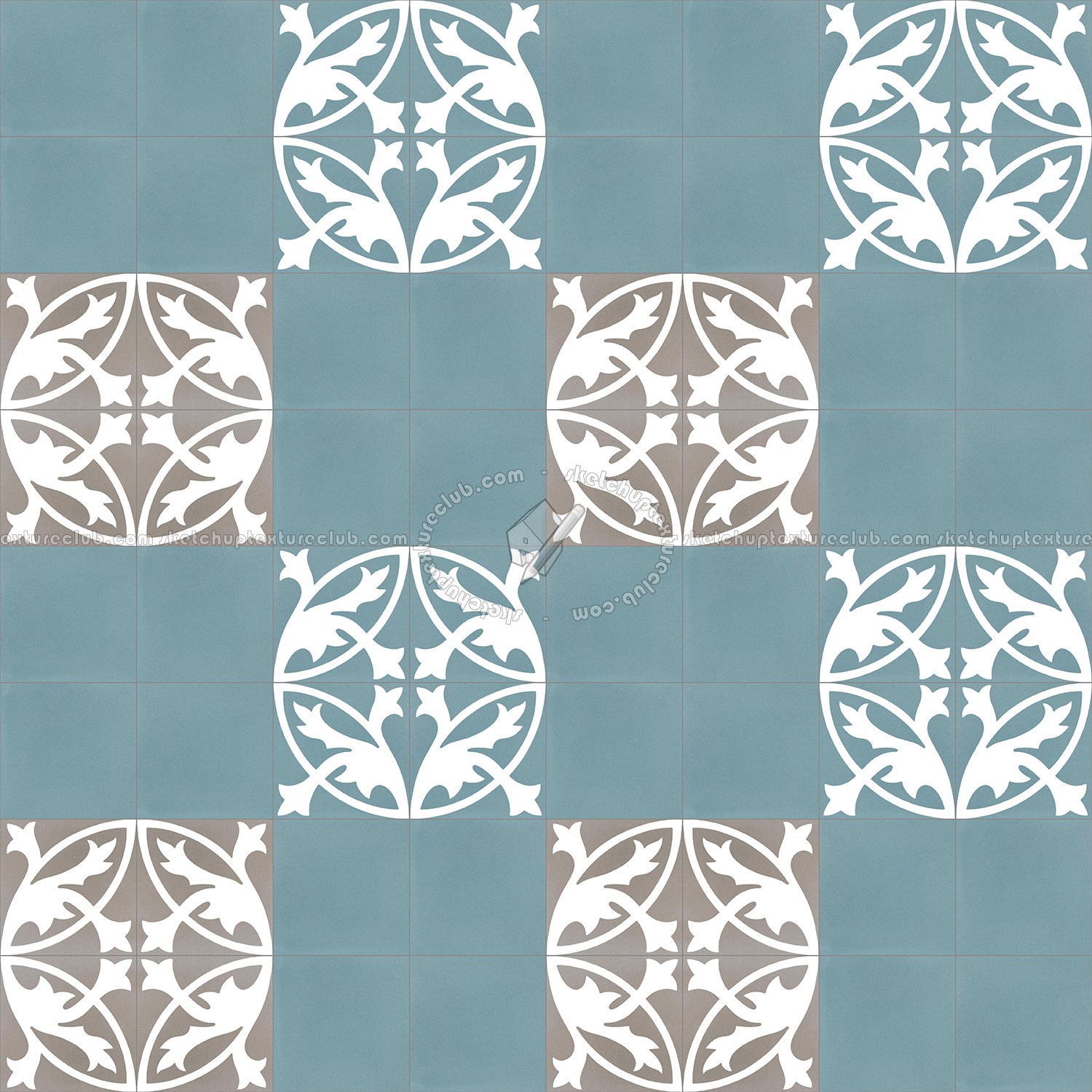 Textures   -   ARCHITECTURE   -   TILES INTERIOR   -   Cement - Encaustic   -   Encaustic  - Traditional encaustic cement ornate tile texture seamless 13439 (seamless)
