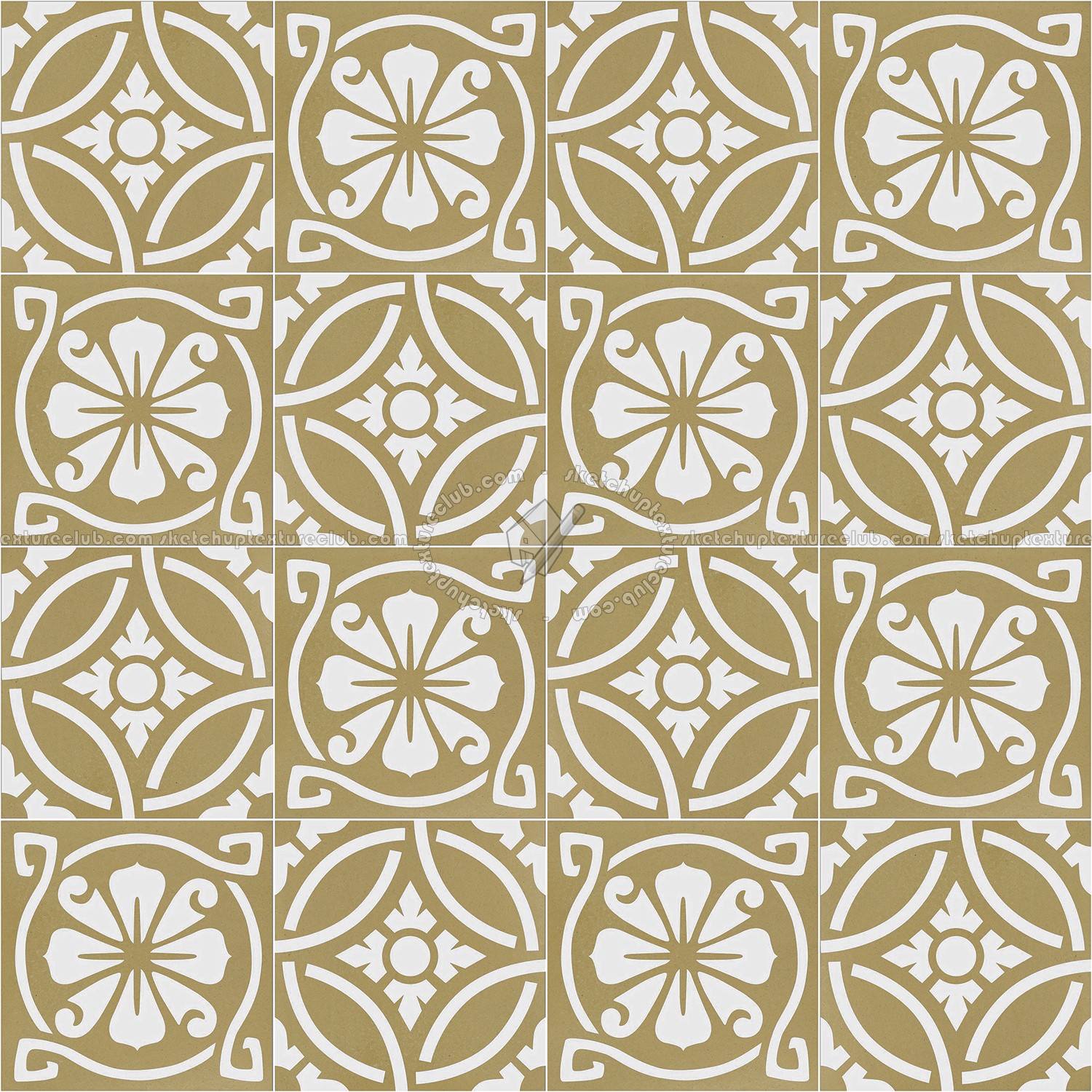 Textures   -   ARCHITECTURE   -   TILES INTERIOR   -   Cement - Encaustic   -   Victorian  - Victorian cement floor tile texture seamless 13659 (seamless)