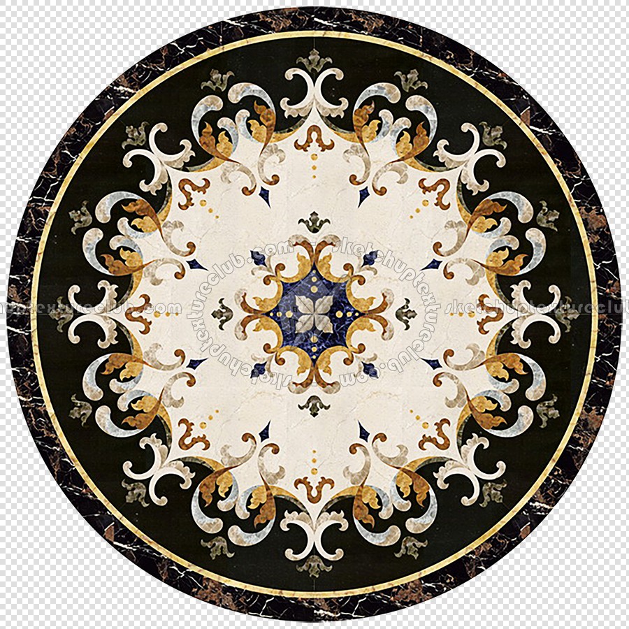 Textures - ARCHITECTURE - TILES INTERIOR - Water Jet - Medallions - Water jet medallion texture seamless 16342 (seamless)