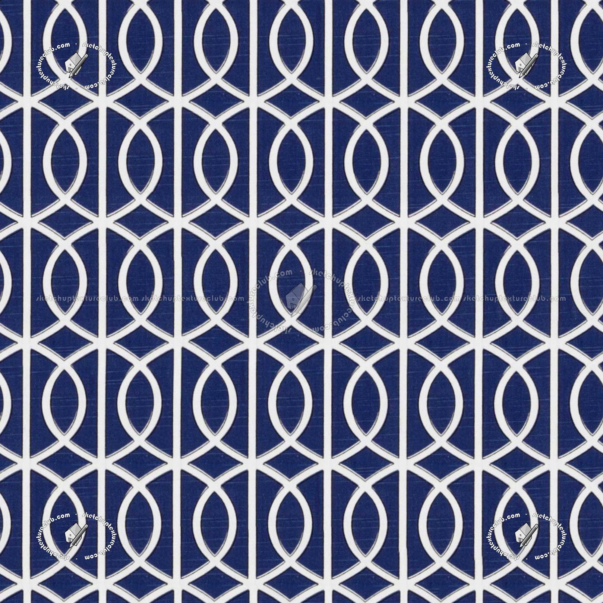 Blue covering fabric geometric jacquard texture seamless 20940