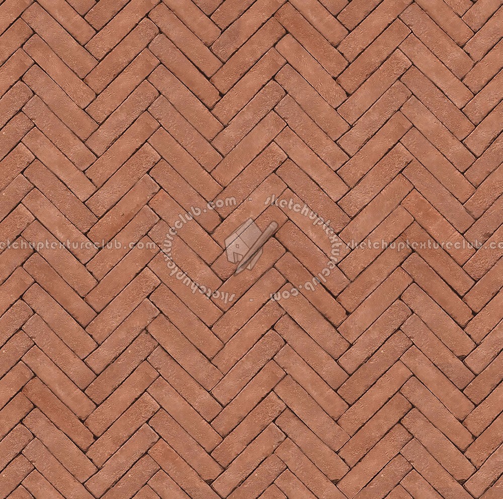 Textures   -   ARCHITECTURE   -   PAVING OUTDOOR   -   Terracotta   -   Herringbone  - Cotto paving herringbone outdoor texture seamless 06731 (seamless)