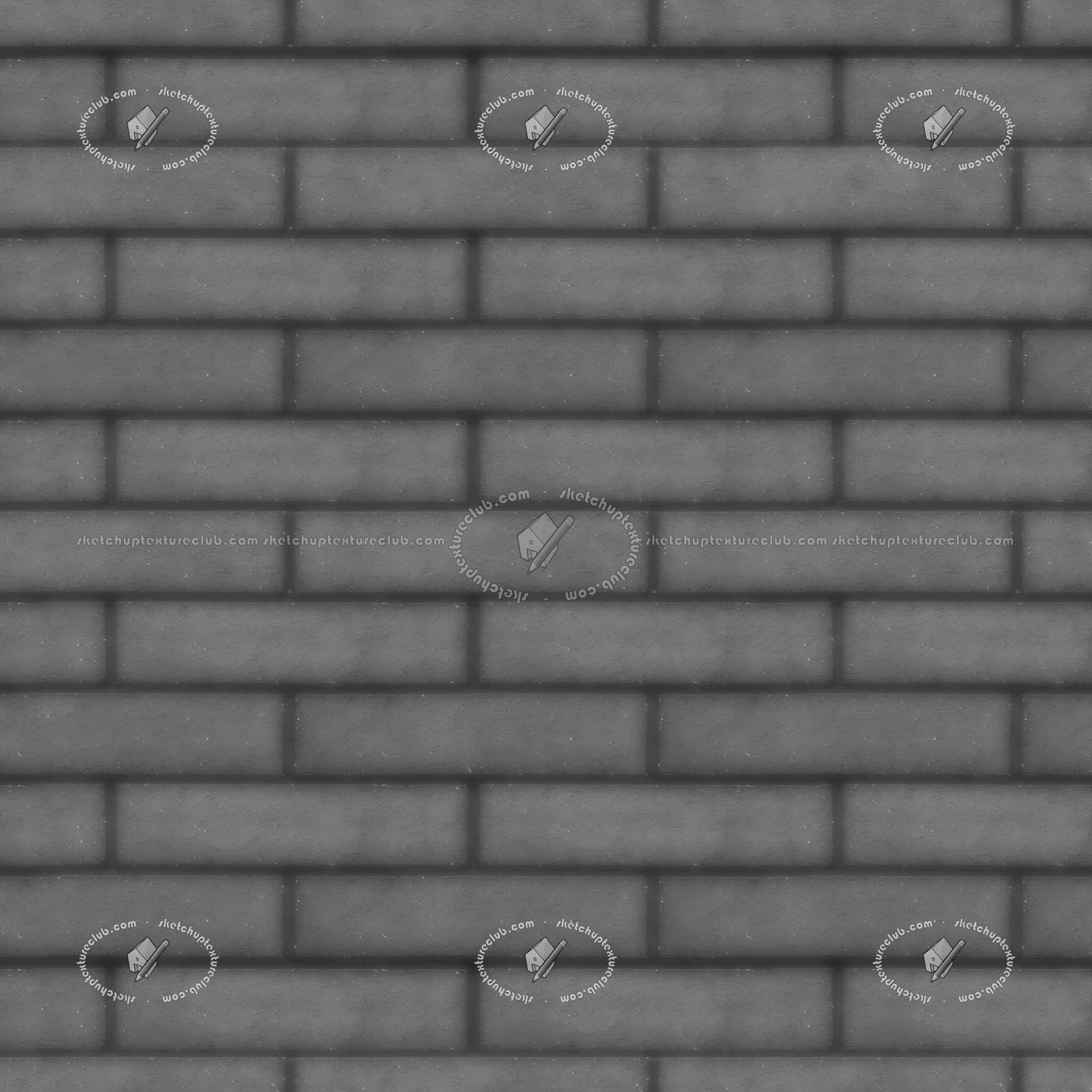 Textures   -   ARCHITECTURE   -   WALLS TILE OUTSIDE  - Dark clay tile wall cladding texture seamless 21293 - Displacement