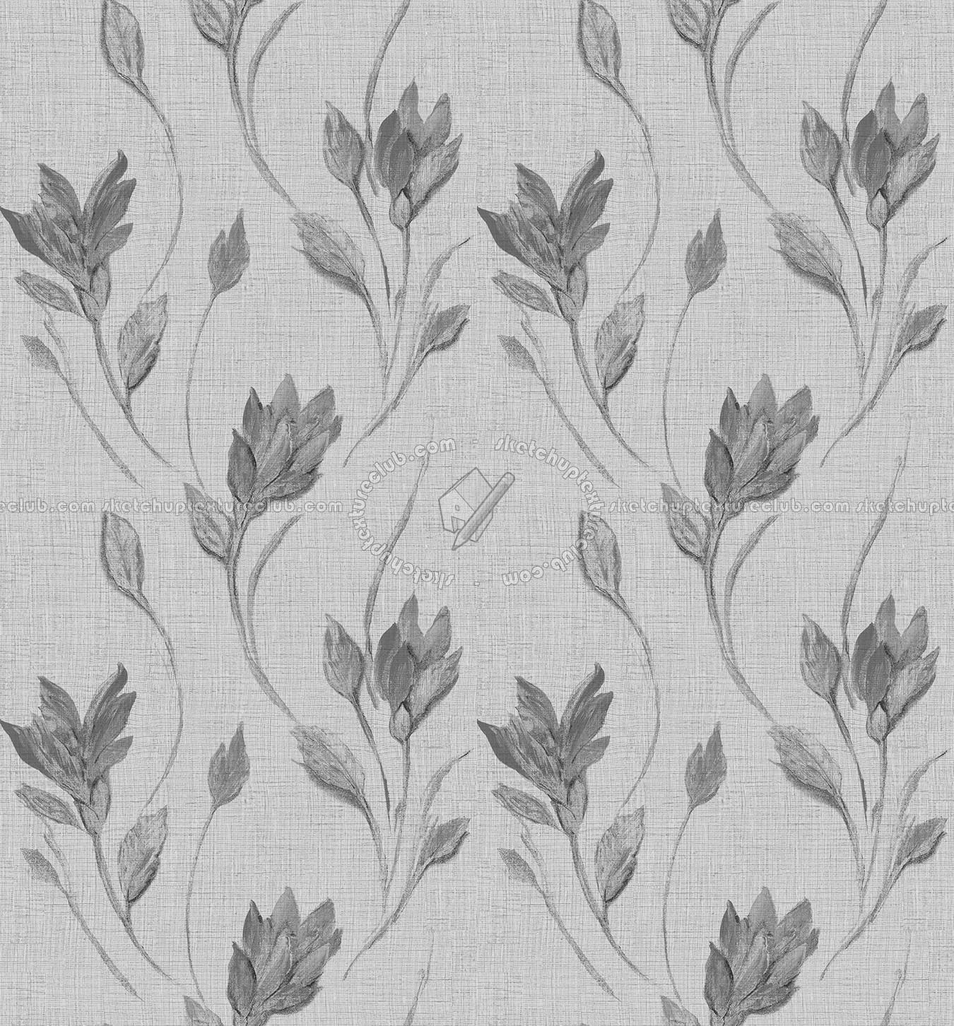Textures   -   MATERIALS   -   WALLPAPER   -   Parato Italy   -   Immagina  - Flower wallpaper immagina by parato texture seamless 11377 - Specular