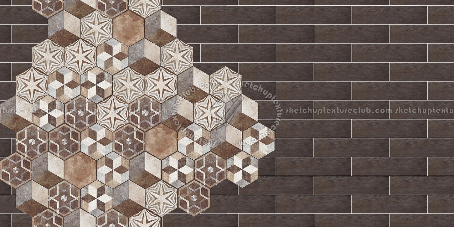 Textures   -   ARCHITECTURE   -   TILES INTERIOR   -   Hexagonal mixed  - Hexagonal tile texture seamless 16870 (seamless)