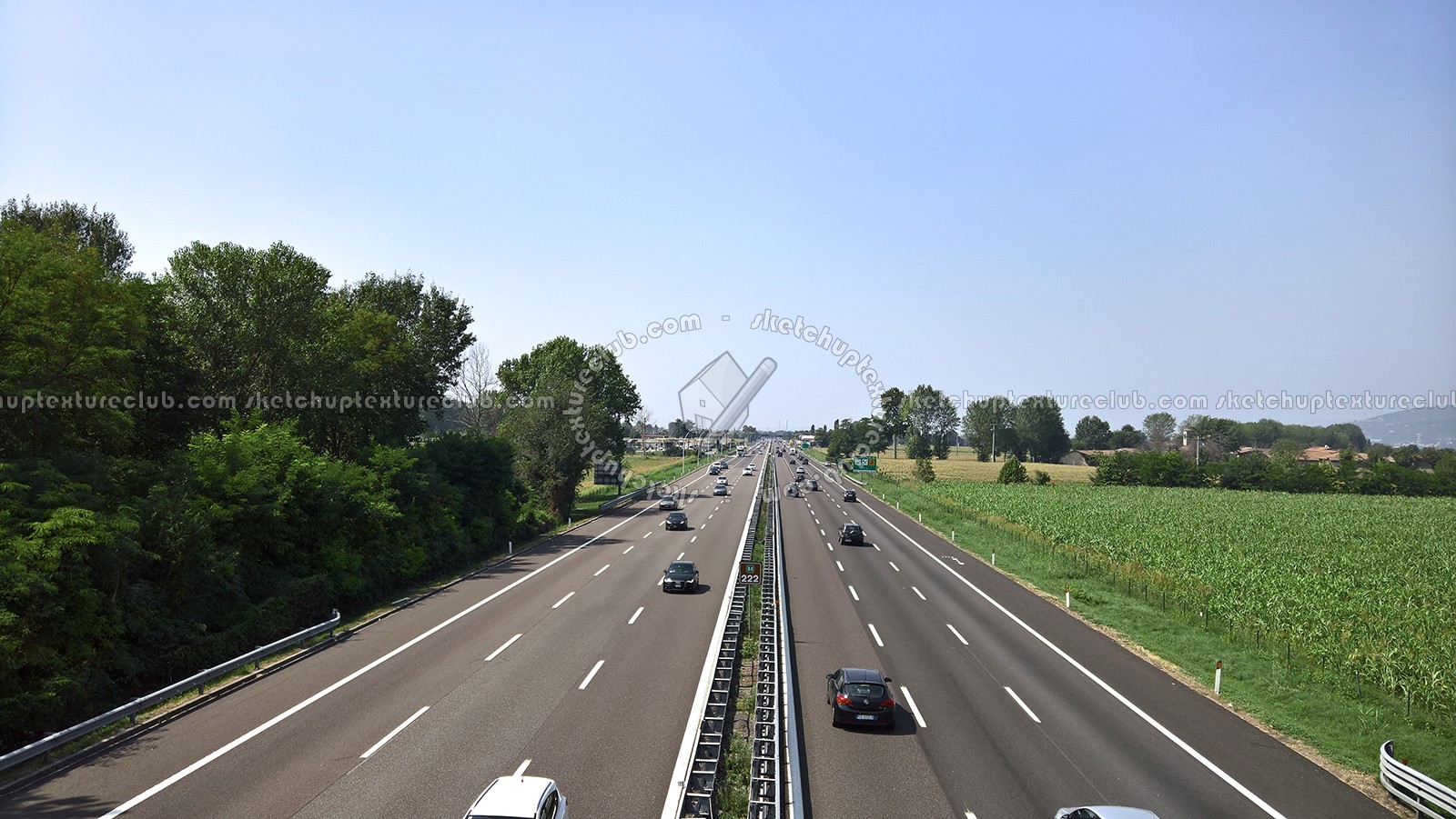 Textures   -   BACKGROUNDS &amp; LANDSCAPES   -   ROADS &amp; PARKINGS  - Highway landscape texture 17557