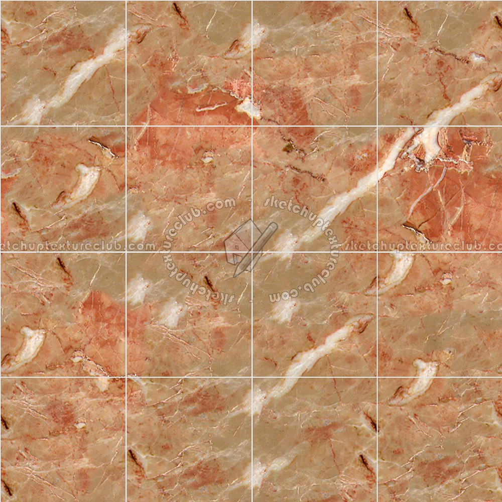 Textures - ARCHITECTURE - TILES INTERIOR - Marble tiles - Pink - Pink breccia floor marble tile texture seamless 14509 (seamless)