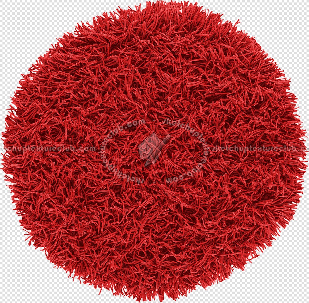 Textures   -   MATERIALS   -   RUGS   -   Round rugs  - Round long pile rug texture 19957