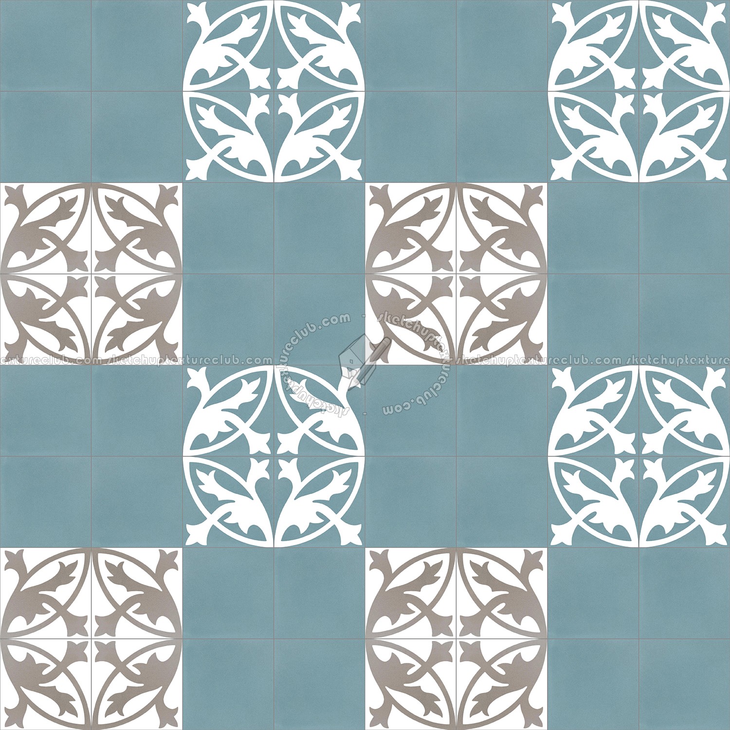 Textures   -   ARCHITECTURE   -   TILES INTERIOR   -   Cement - Encaustic   -   Encaustic  - Traditional encaustic cement ornate tile texture seamless 13440 (seamless)
