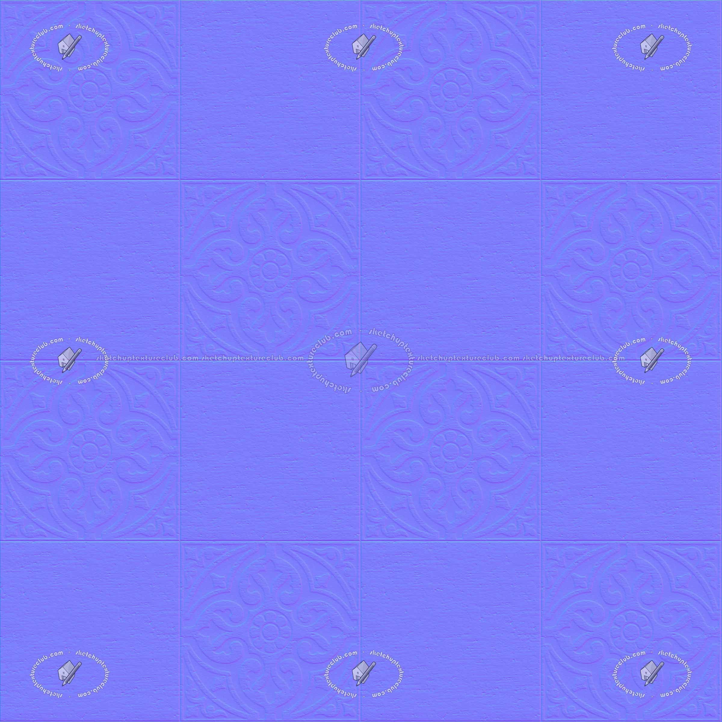 Textures   -   ARCHITECTURE   -   TILES INTERIOR   -   Marble tiles   -   Marble geometric patterns  - Travertine floor tile texture seamless 2 21123 - Normal