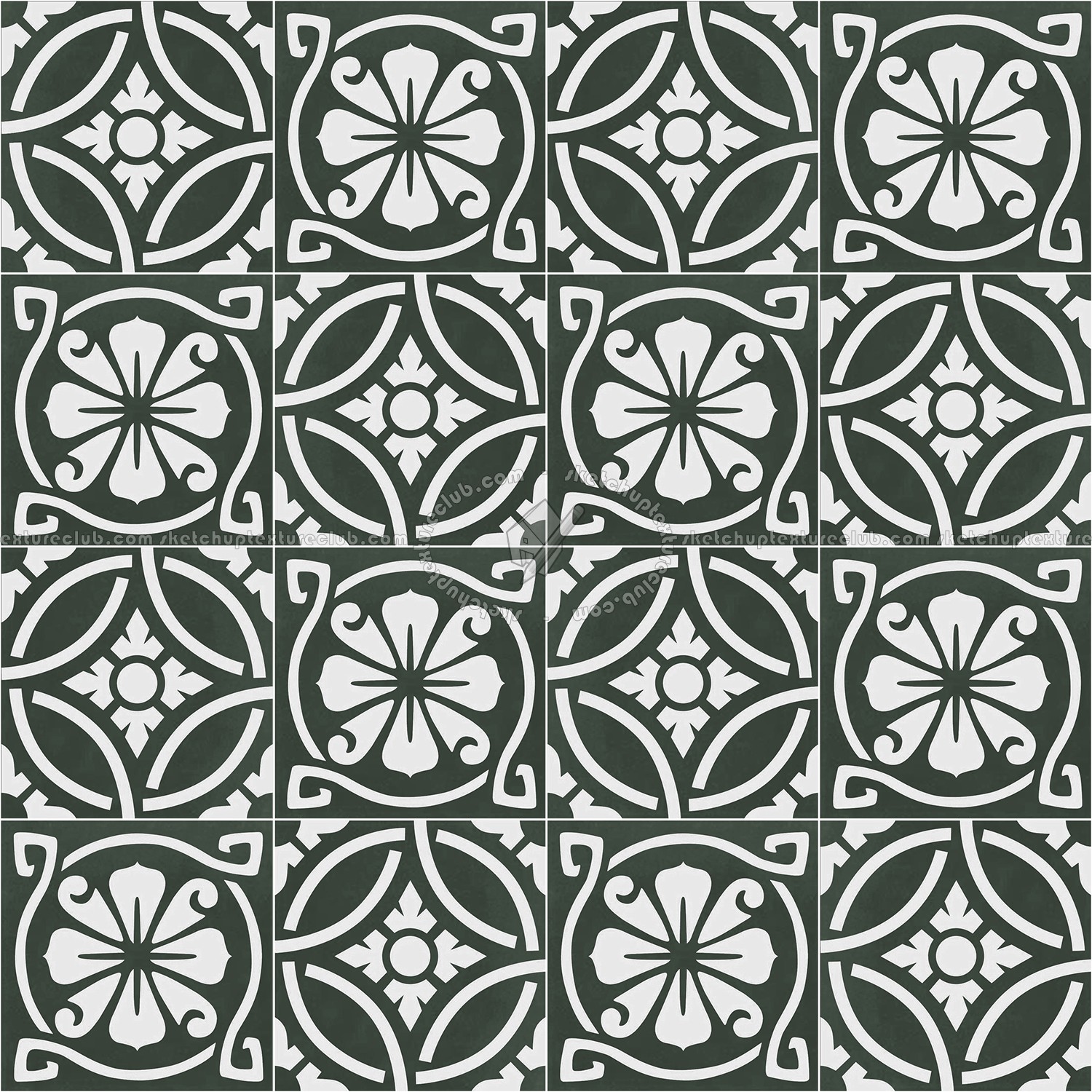 Textures   -   ARCHITECTURE   -   TILES INTERIOR   -   Cement - Encaustic   -   Victorian  - Victorian cement floor tile texture seamless 13660 (seamless)