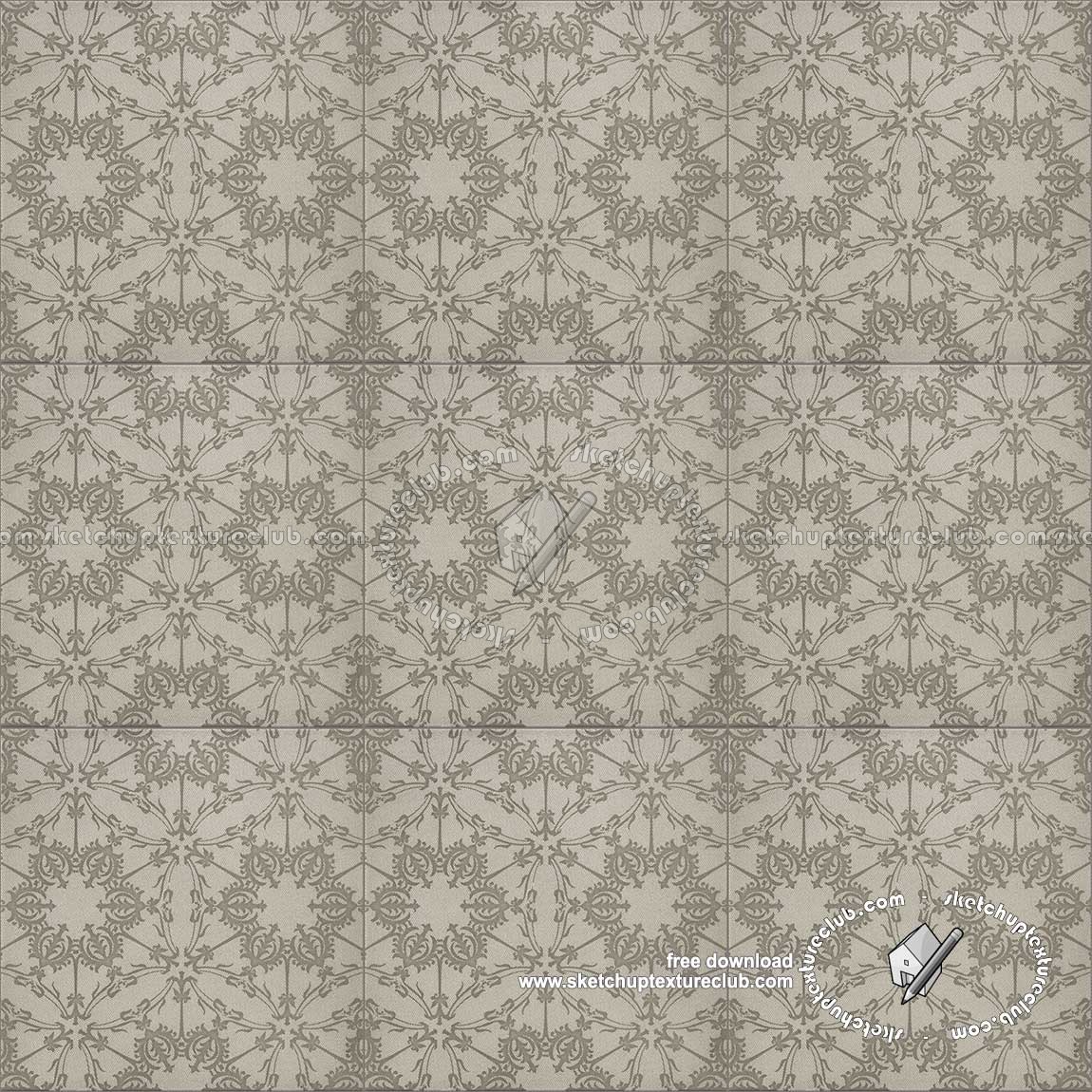 Textures - ARCHITECTURE - TILES INTERIOR - Ornate tiles - Mixed patterns - Ceramic ornate tile texture seamless 20235 (seamless)