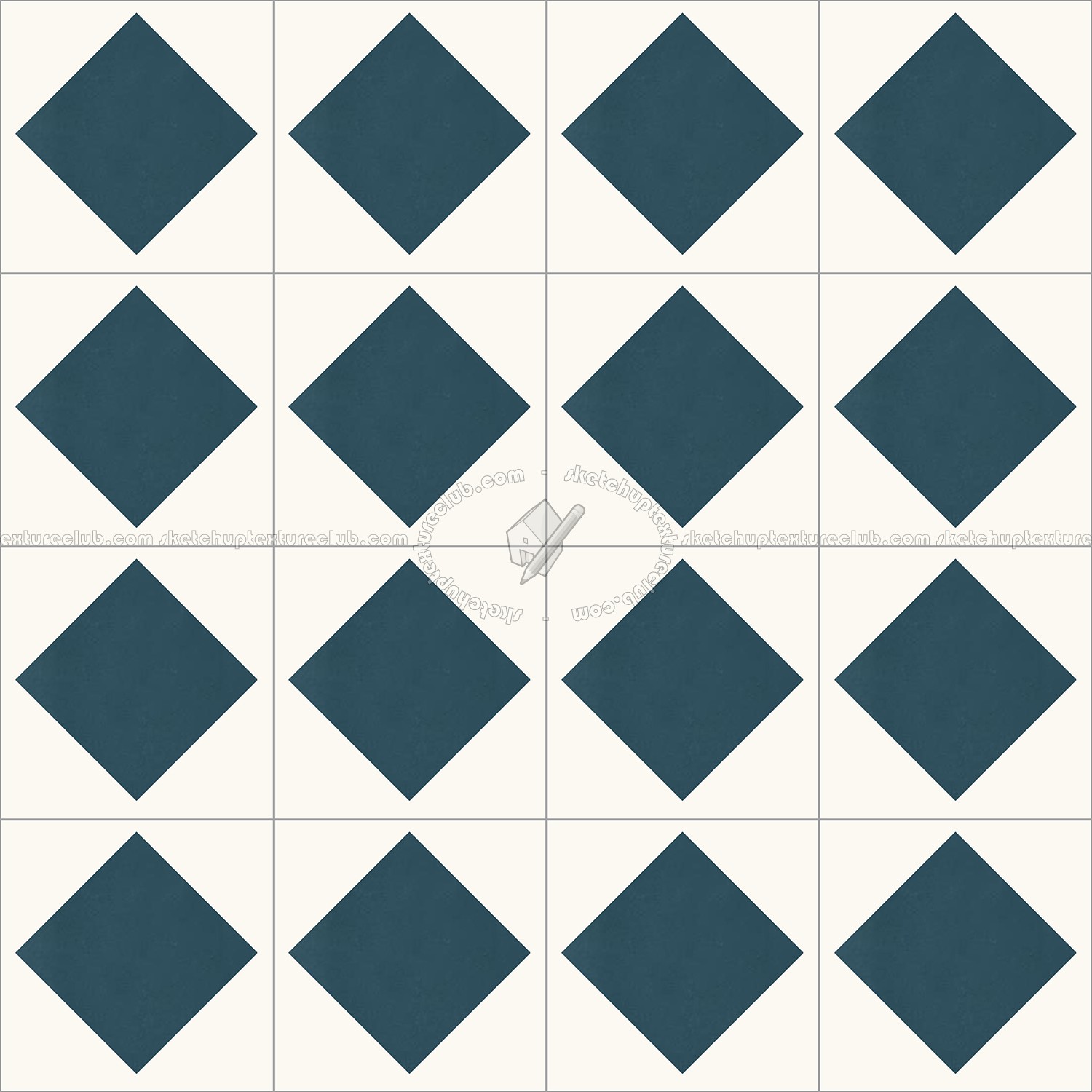 Textures   -   ARCHITECTURE   -   TILES INTERIOR   -   Cement - Encaustic   -   Checkerboard  - Checkerboard cement floor tile texture seamless 13405 (seamless)