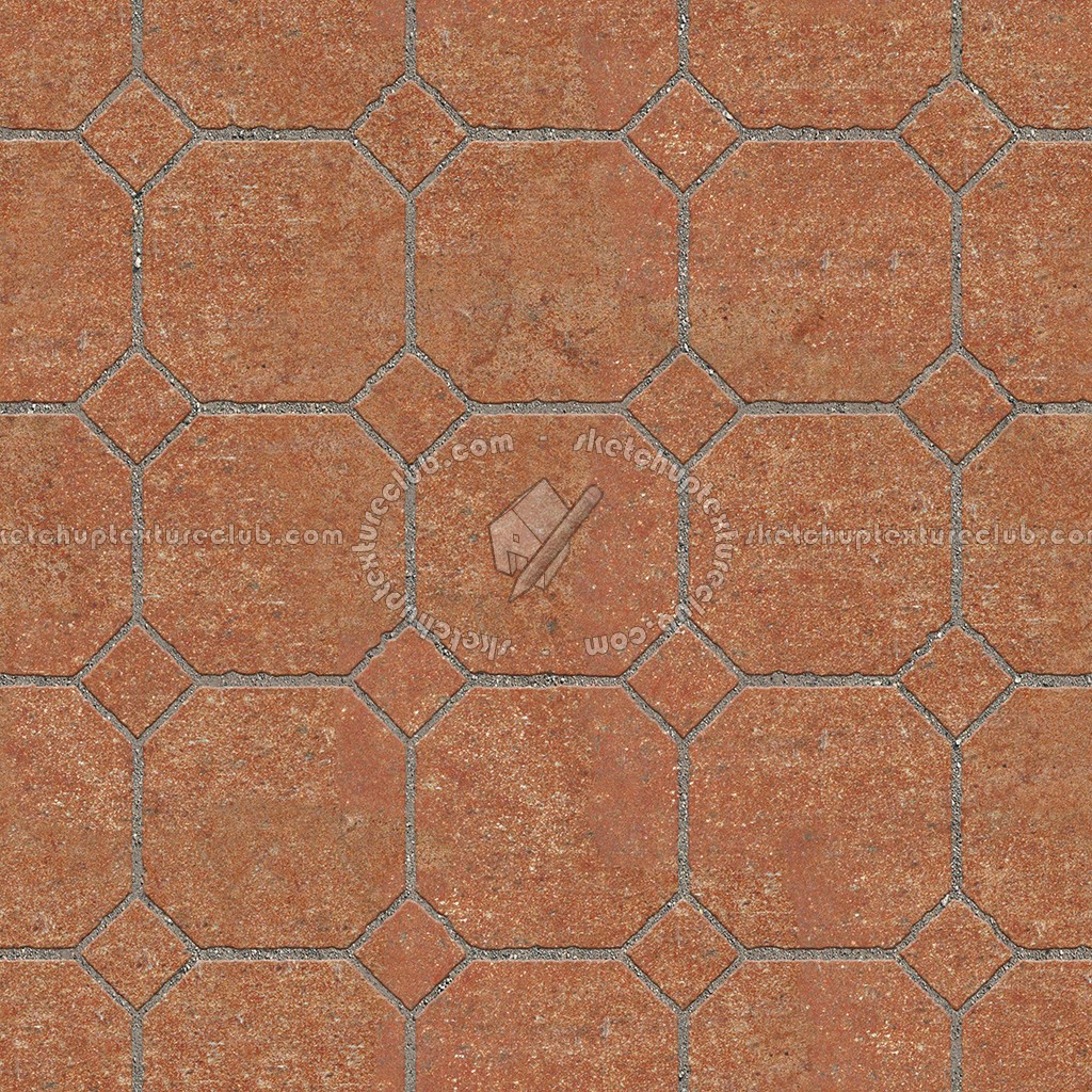 Textures - ARCHITECTURE - PAVING OUTDOOR - Terracotta - Blocks regular - Cotto paving outdoor regular blocks texture seamless 06644 (seamless)