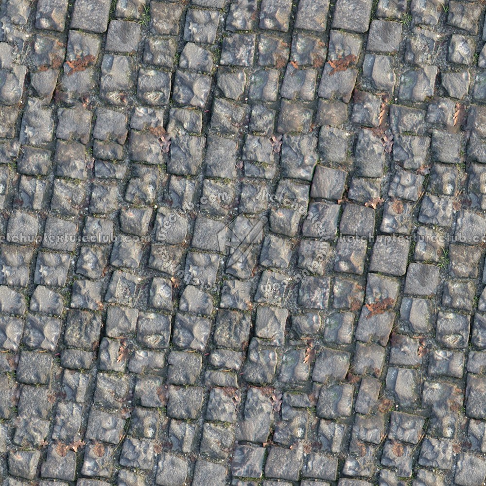Textures   -   ARCHITECTURE   -   ROADS   -   Paving streets   -   Damaged cobble  - Damaged street paving cobblestone texture seamless 07449 (seamless)