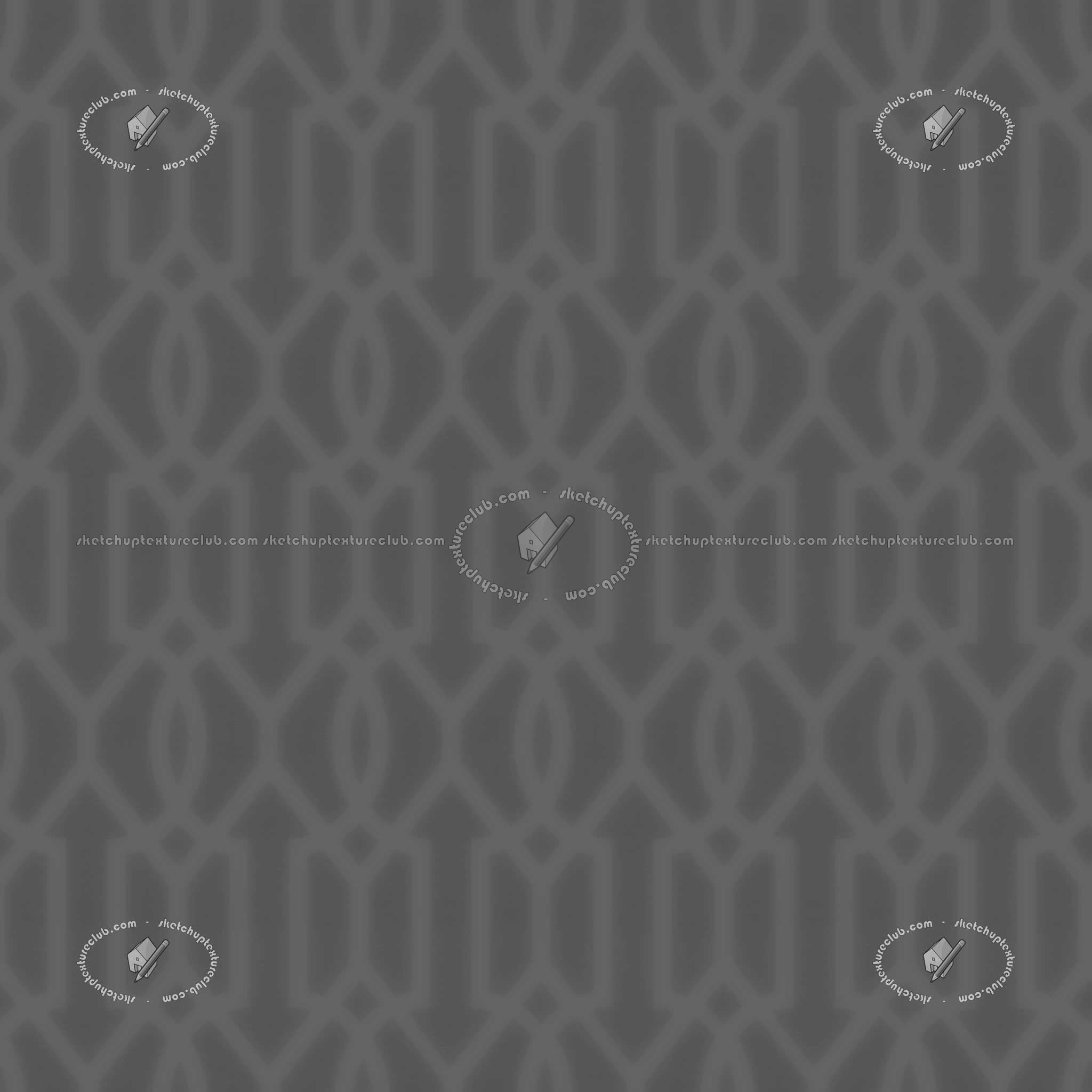 Textures   -   MATERIALS   -   FABRICS   -   Geometric patterns  - Green covering fabric geometric printed texture seamless 20943 - Displacement