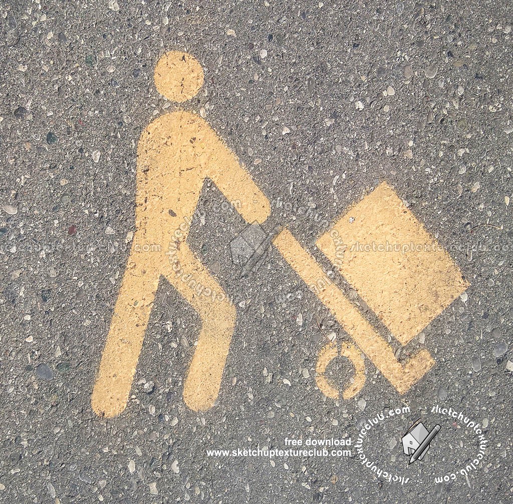 Road markings loading and unloading goods texture 18743