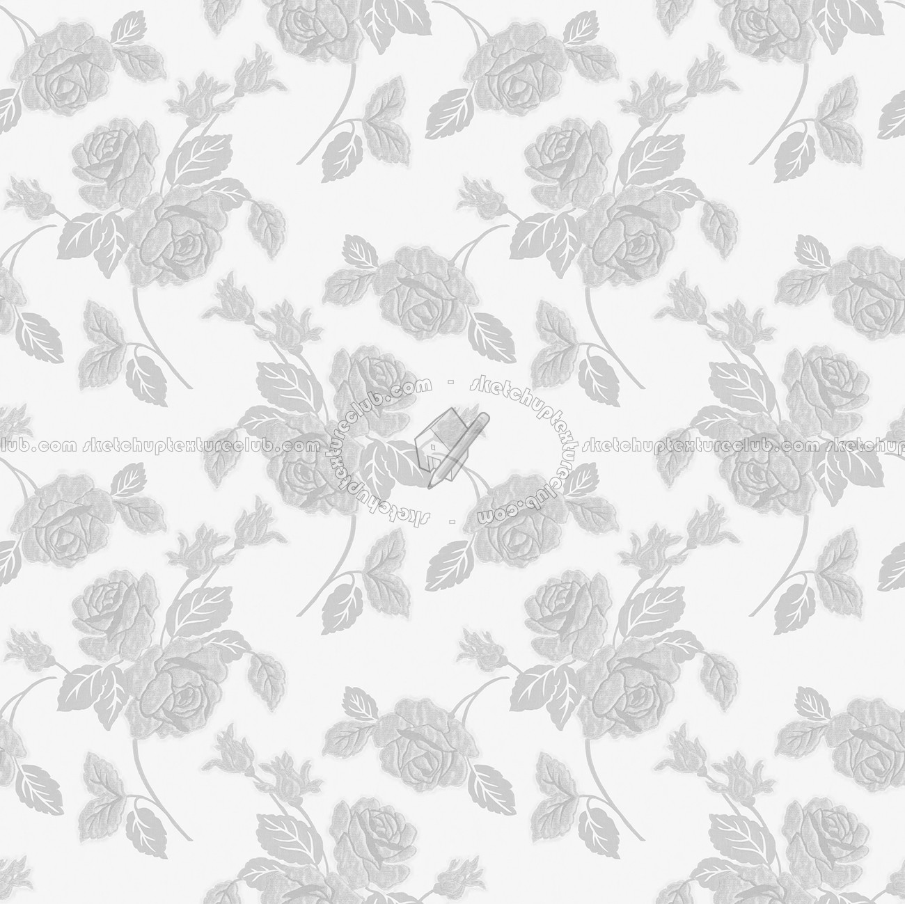 Textures   -   MATERIALS   -   WALLPAPER   -   Parato Italy   -   Nobile  - The rose nobile floral wallpaper by parato texture seamless 11455 - Bump