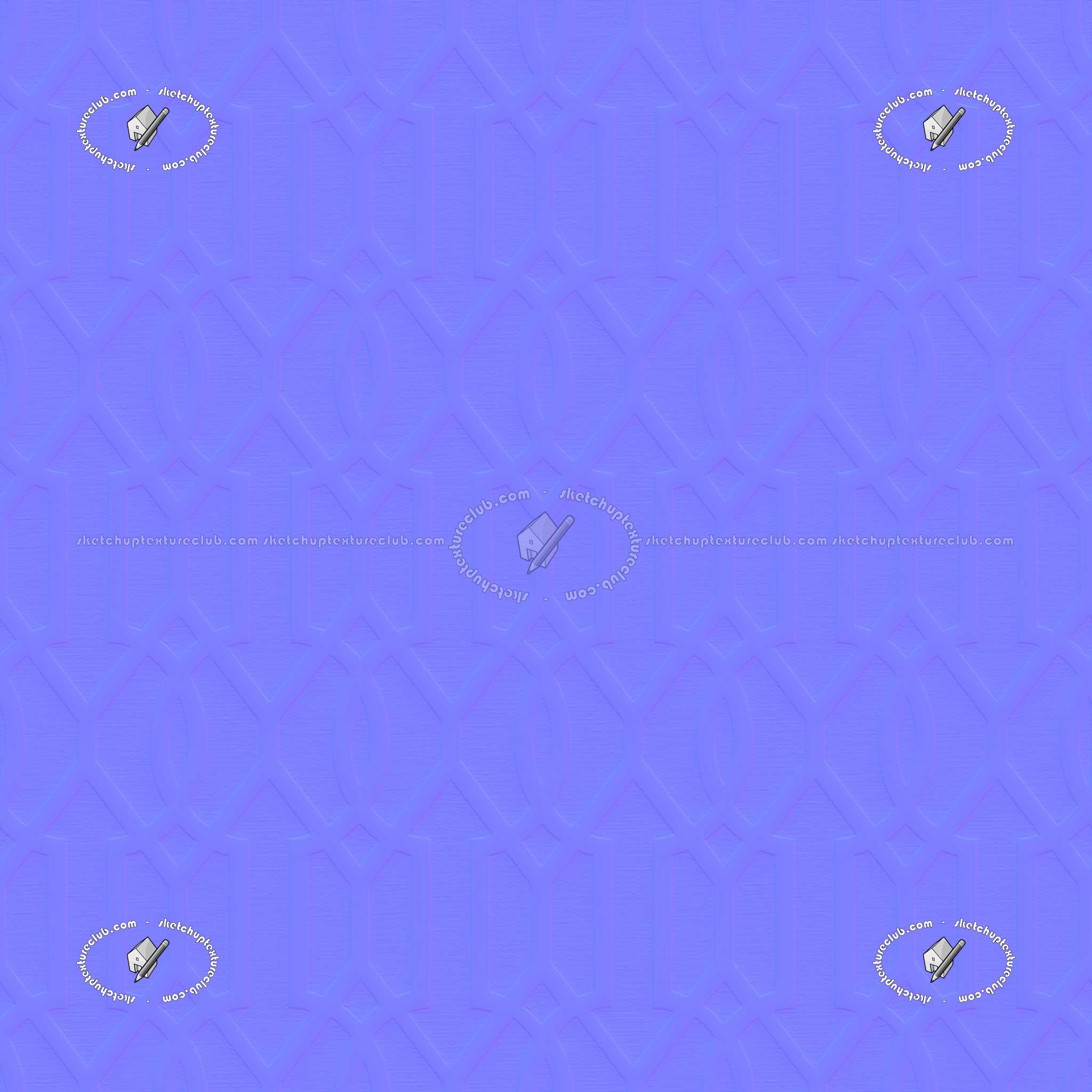 Textures   -   MATERIALS   -   FABRICS   -   Geometric patterns  - Blue covering fabric geometric printed texture seamless 20944 - Normal