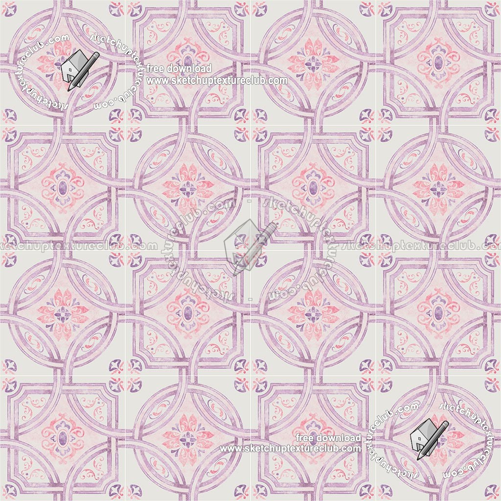 Textures   -   ARCHITECTURE   -   TILES INTERIOR   -   Ornate tiles   -   Geometric patterns  - Ceramic floor tile geometric patterns texture seamless 18856 (seamless)